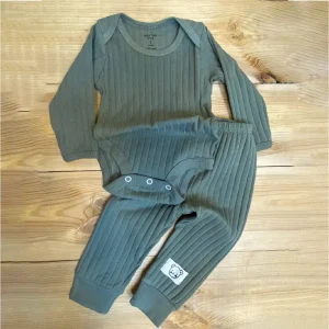 بادی و شلوار کبریتی رنگ سبز (1)